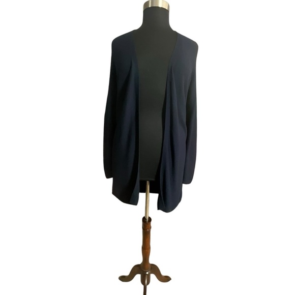 S. Oliver Navy Long Sleeve Open Front Cardigan - Picture 1 of 9